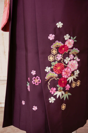 KR-111/クリーム地御所車　卒業袴