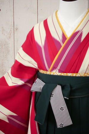 KR-112/矢羽根エンジ　卒業袴