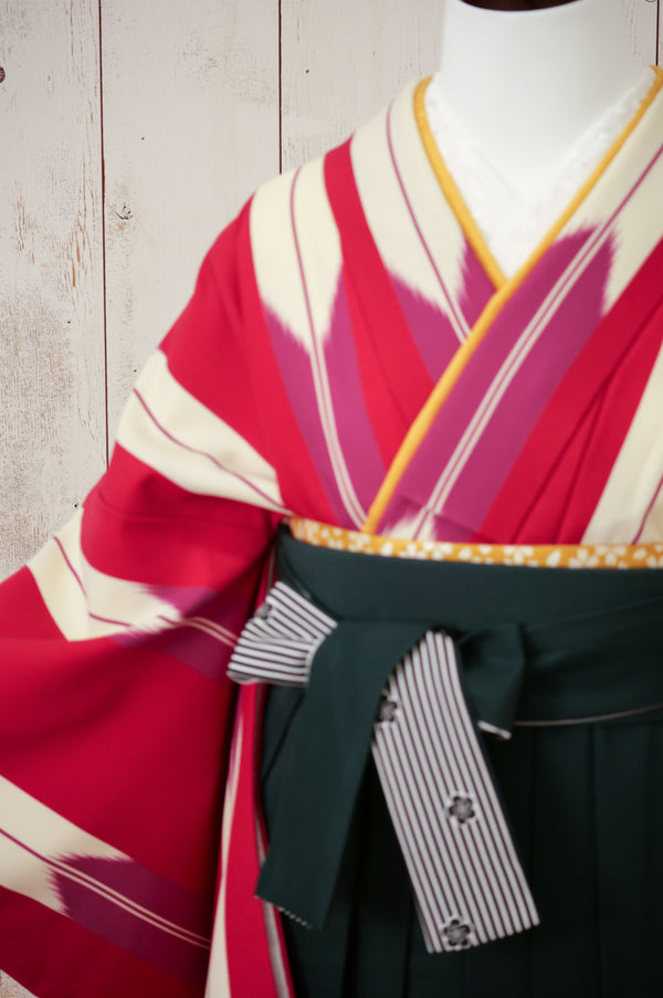 KR-112/矢羽根エンジ　卒業袴