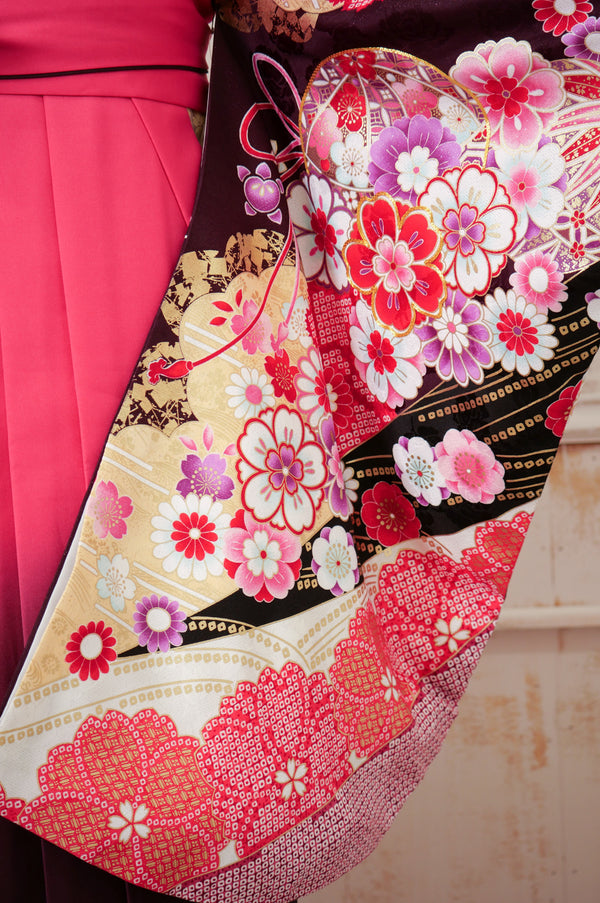 KR-036/PATiPATi ダークパープル　卒業袴