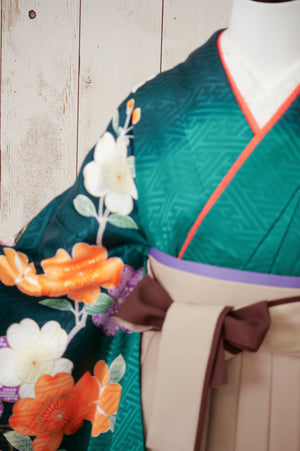 KR-116/anan グリーン　卒業袴