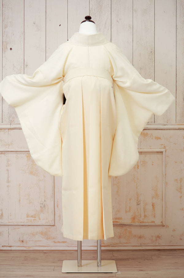 KR-028/ホワイト椿　卒業袴