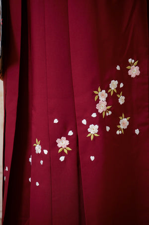 KR-122/紺エンジ　卒業袴