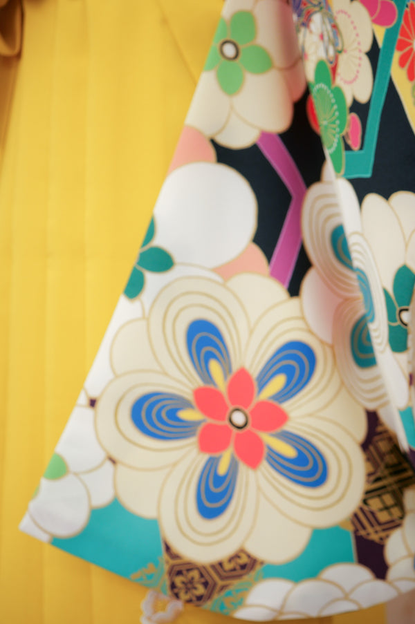 KR-124/紫レトロ花尽くし　卒業袴