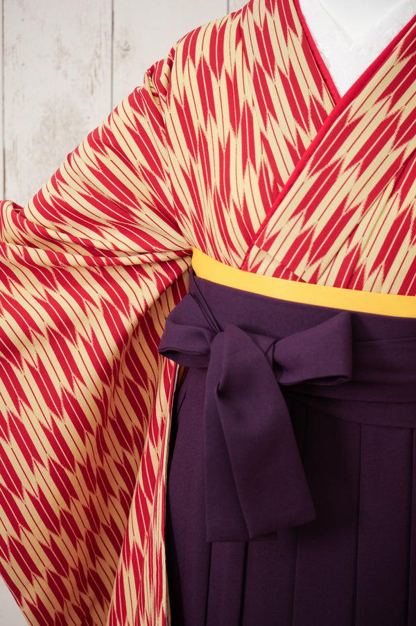 KR-041/矢絣赤　卒業袴