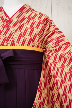 KR-041/矢絣赤　卒業袴