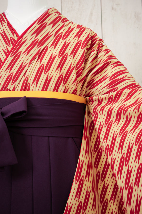 KR-041/矢絣赤　卒業袴