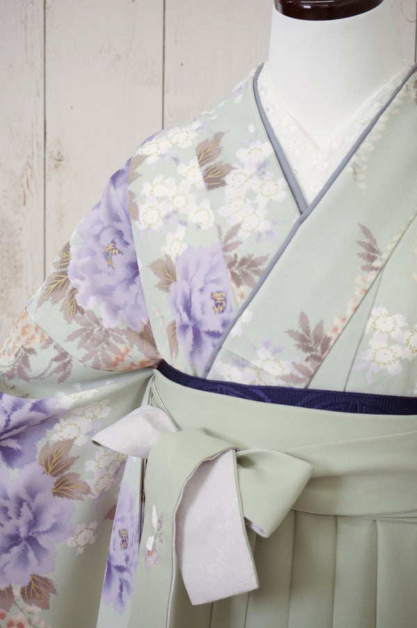 KR-021/ミントグリーン　卒業袴